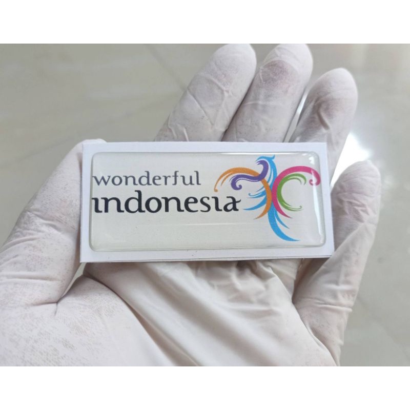 

Stiker timbul lentur Wonderful Indonesia