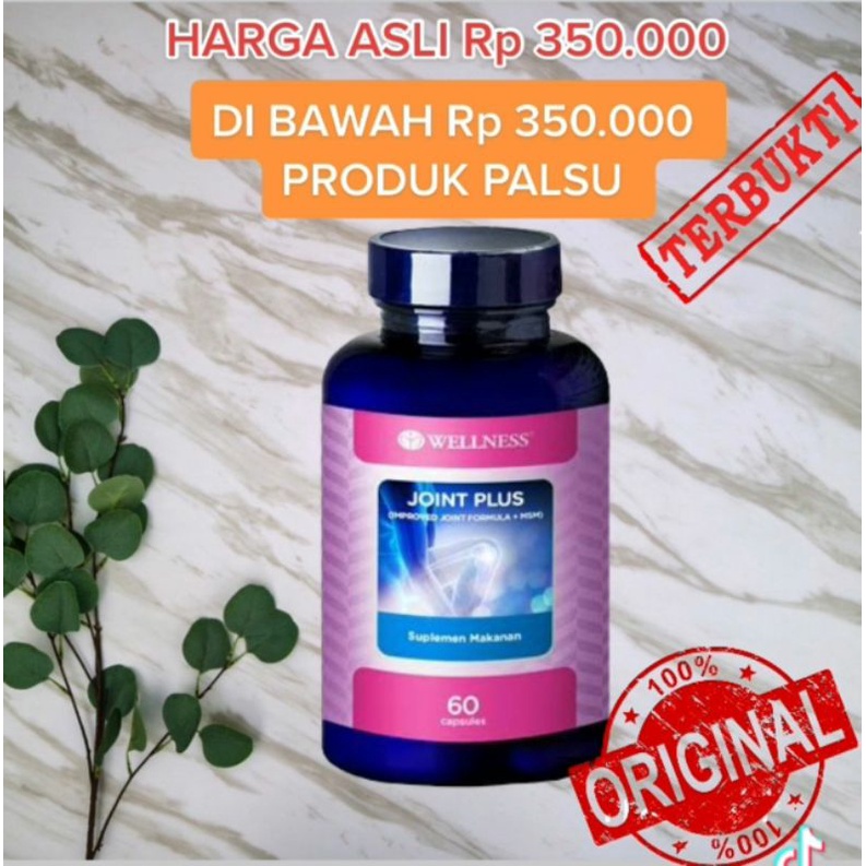 WELLNESS Joint Plus Kapsul With Msm Join Formula 100% Original