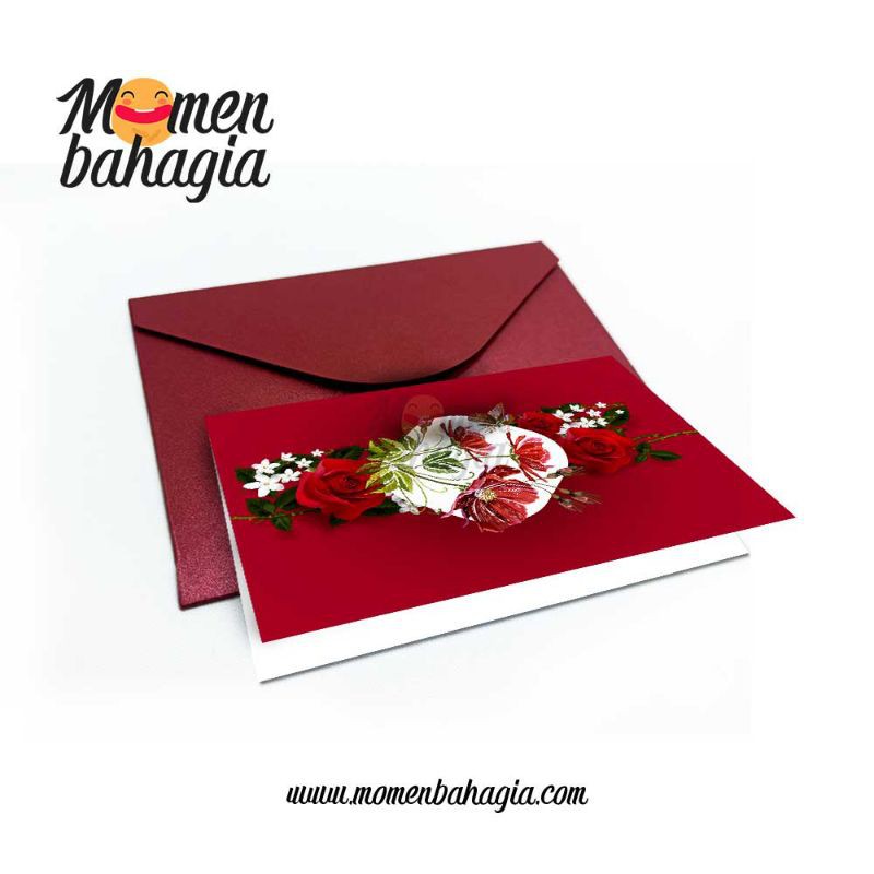 

Kartu Ucapan Kosong Mini Spesial Multifungsi + Amplop Maroon A7 - 004