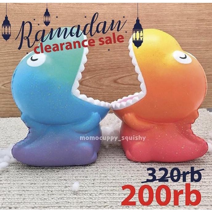 RAMADAN CLEARANCE SALE toysboxshop dino jumbo squishy ---Terbaru---