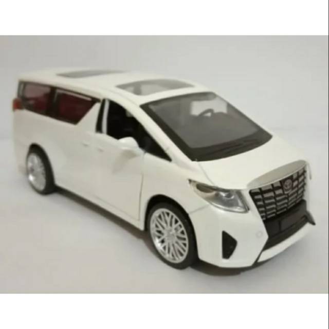 Diecast Mobil Toyota Alphard Putih Merk Apolo