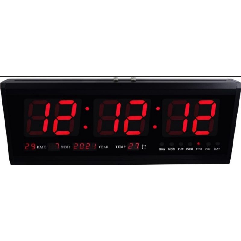 Jam dinding Meja LED digital Hotai HT-4819 HT 4819 HT4819 RED Besar