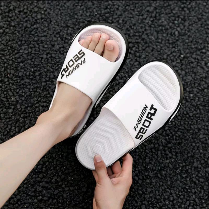 Sandal Pria Jelly Import Fashion Sport Slop Empuk Korea