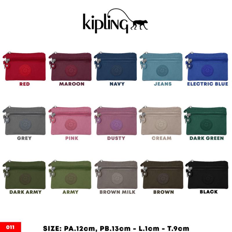 DOMPET KIPLING 2 RESLETING MUAT KARTU DAN KOIN #011