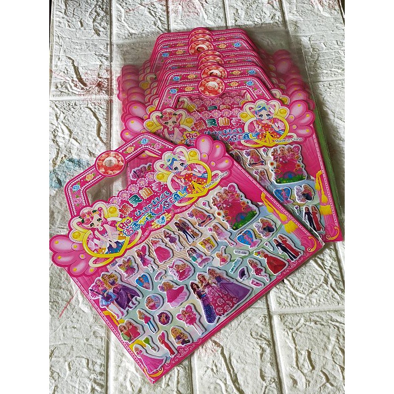 

Sticker timbul 2 in 1,berbentuk tas