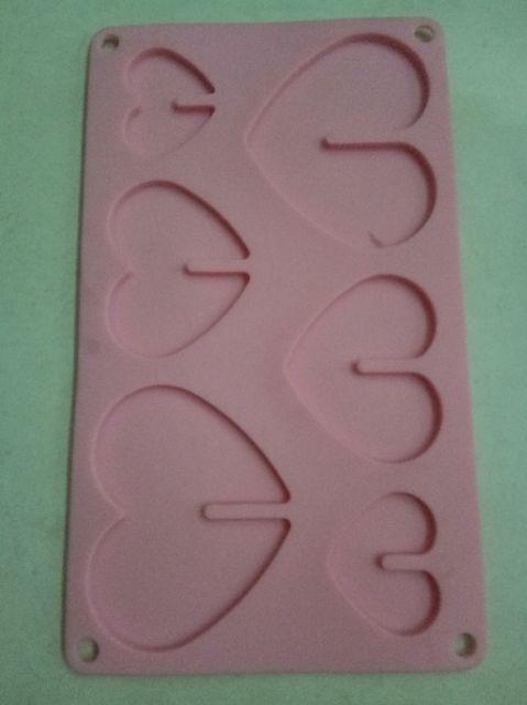Cetakan Silikon Coklat Love Sheet I