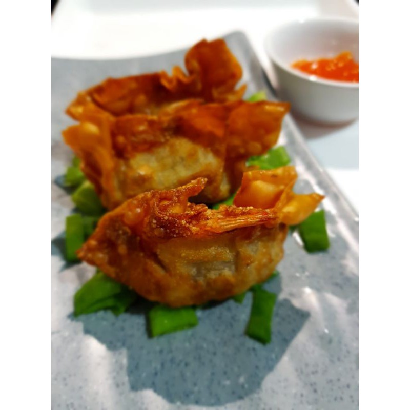 

Dimsum Pangsit Goreng isi 3 dengan saus mayo