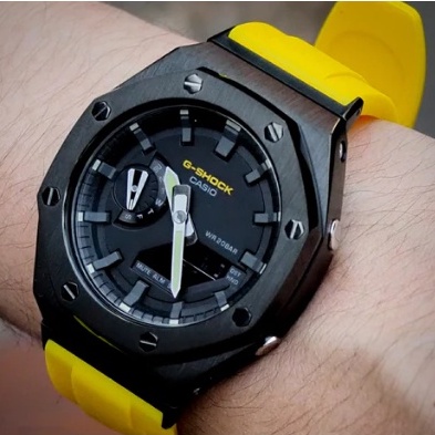 G-Shock GM2100 CasiOak AP Modification Kit 3rd Gen steel Case &amp; Rubber Strap