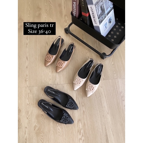 DECLARE&amp;DEE SEPATU HEELS WANITA PARIS FLOWERS/ TR HIGH 2,5CM