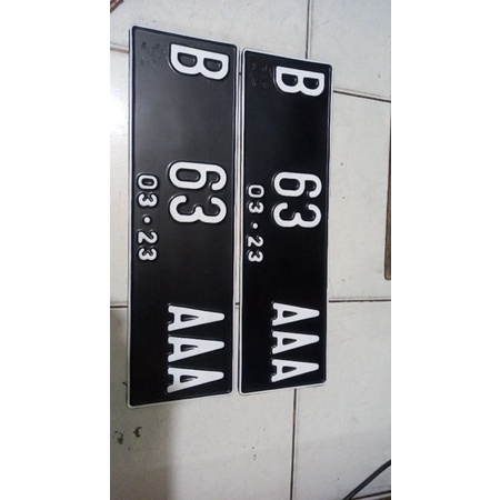 PLAT NOMOR MOBIL STANDAR SAMSAT 1 PCS