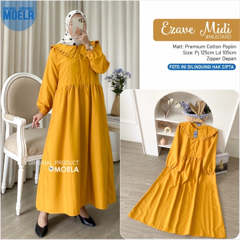 Ezave midi dress polos by moela
