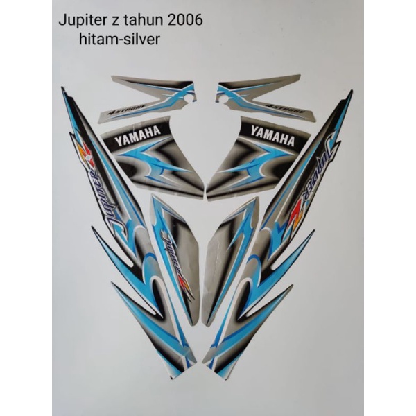 STRIPING JUPITER Z 2006 HITAM SILVER