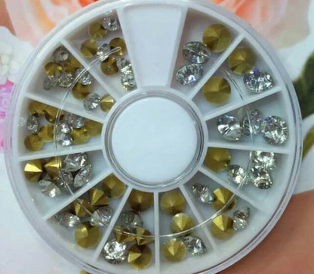 NAIL ART DECORATION RHINESTONE FLATBACK DIAMOND CRYSTAL STICKER 3D sticker