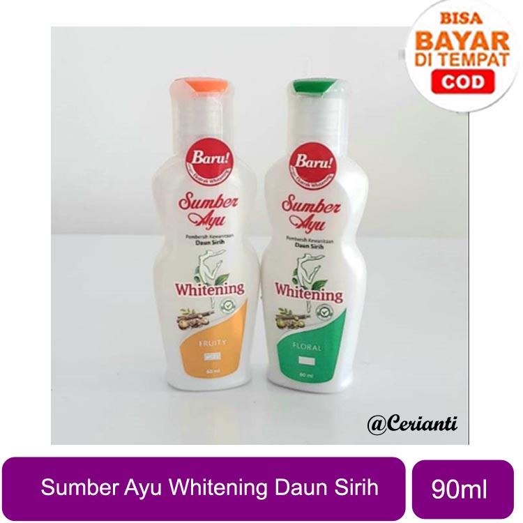 [BPOM] SUMBER AYU DAUN SIRIH PEMBERSIH KEWANITAAN WHITENING 90ML | FRUITY | FLORAL | Sabun Sirih