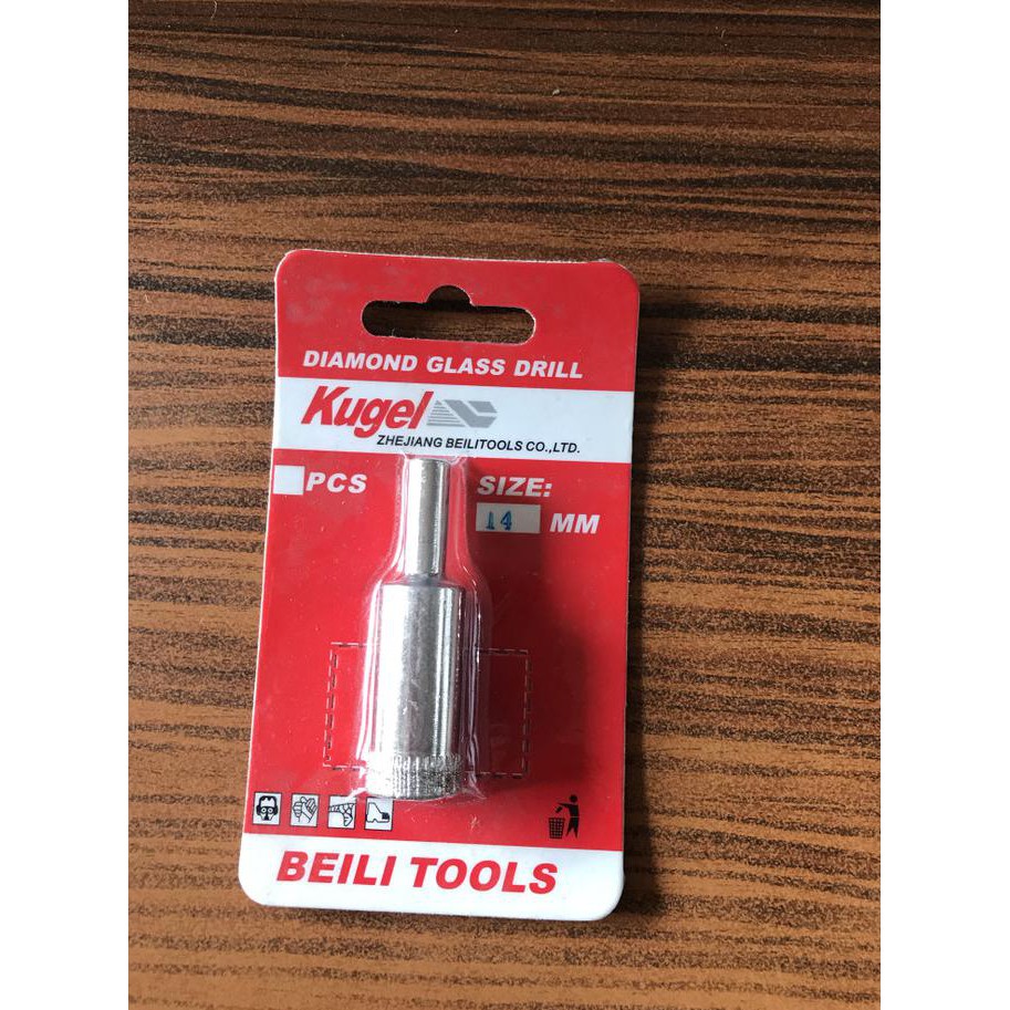 READY STOK DIAMOND GLASS DRILL/MATA BOR KACA BULAT/MATA BOR KERAMIK 14MM