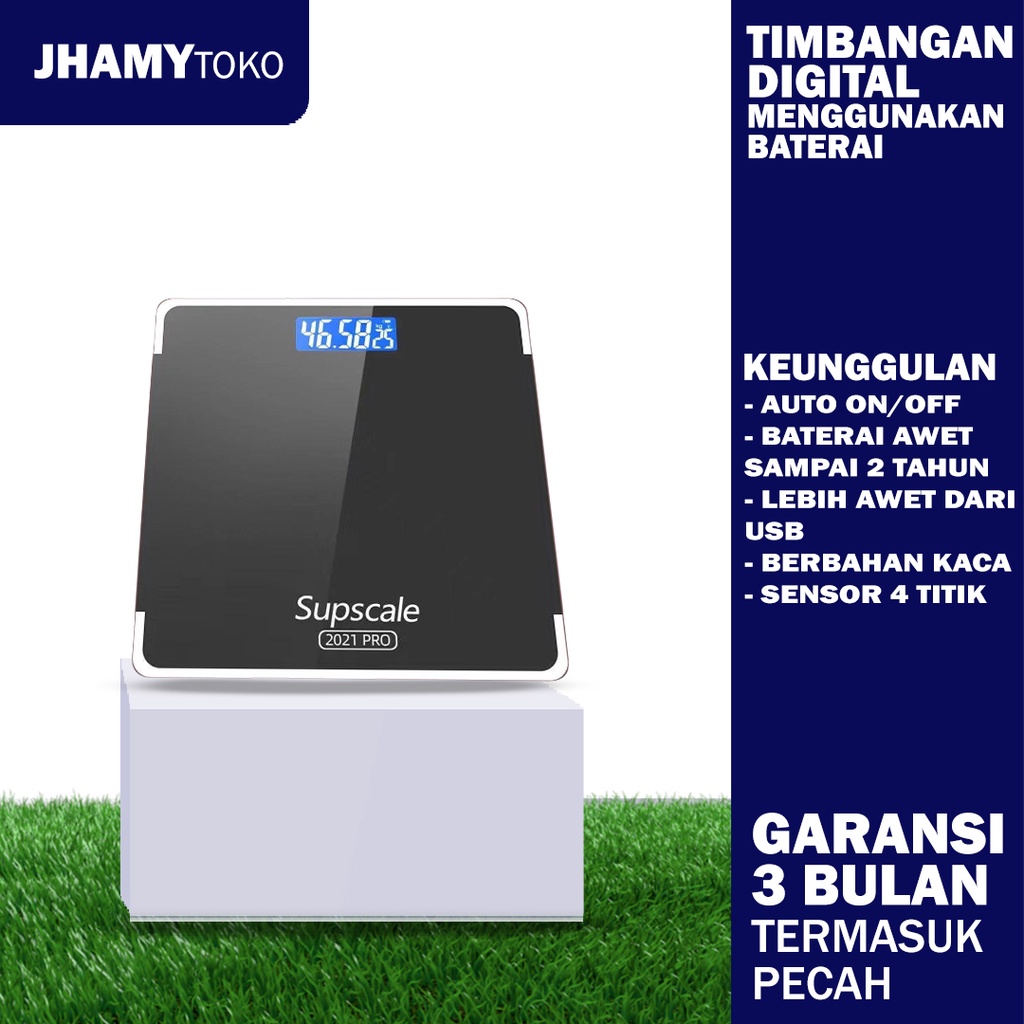 Timbangan Berat Badan Digital Timbangan Baterai Timbangan Berat Badan Murah Alat Timbangan Badan Digital Kuat Sampai 180 KG-2