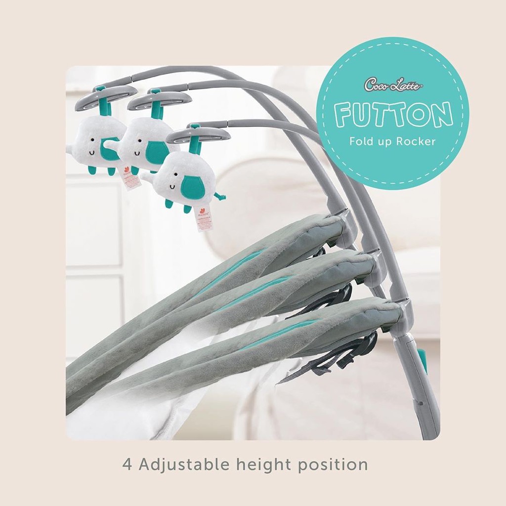 cocolatte bouncer rocker futton fold up rocker bouncer bayi coco latte futton bouncer rocker