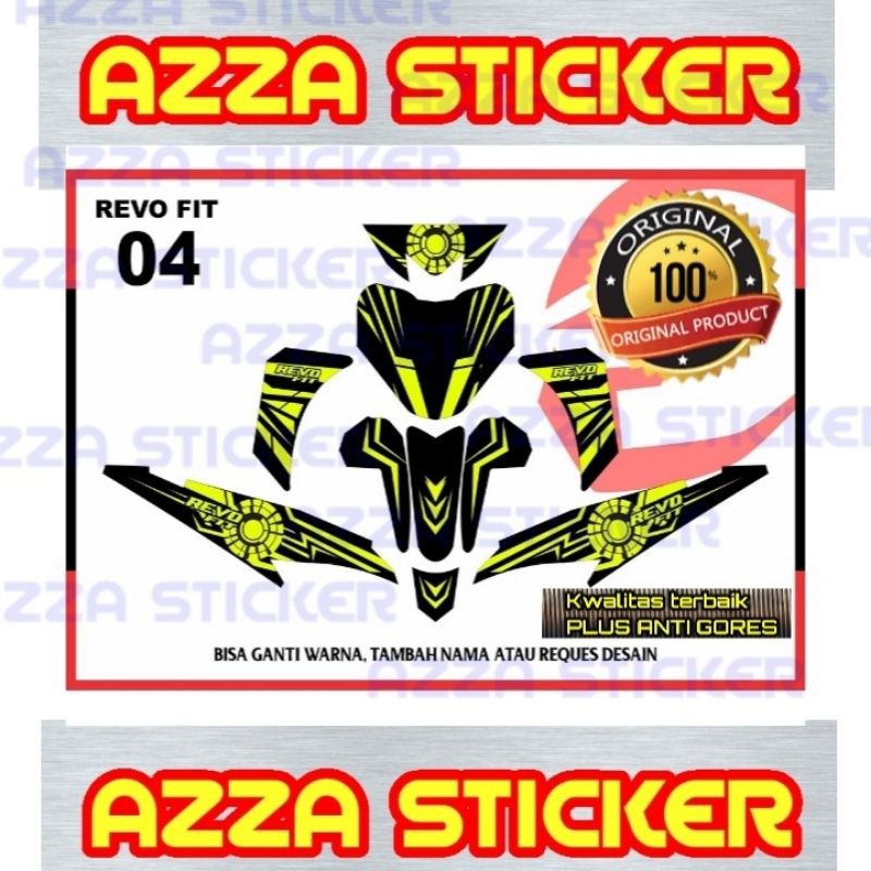 Sticker Striping Decal Revo Fit Full Body, Sticker Decal Revo Full Body, Decal Revo Fit 04