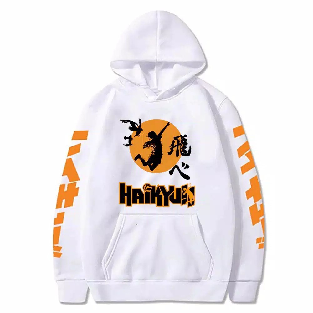 Jaket Hoodie Haikyuu Sweater Hinata Karasune Terbaru Terlaris