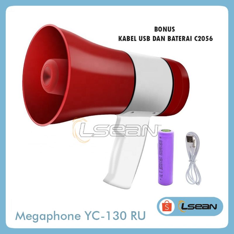 PENGERAS SUARA SPEAKER DAN REKAM SUARA YC-130RU MEGAPHONE