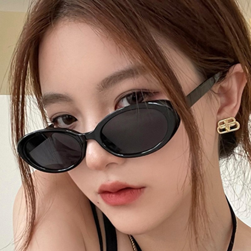 2021 new Korean style oval fashion ins ocean lens sunglasses