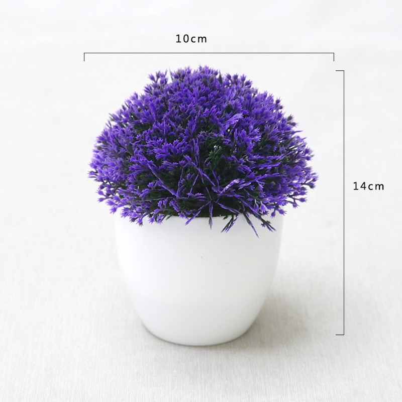 MOGYMOGY PT41 Pot Tanaman Hias Bunga Hias Plastik Ornamen Pot Bongsai Artificial Flower Decoration