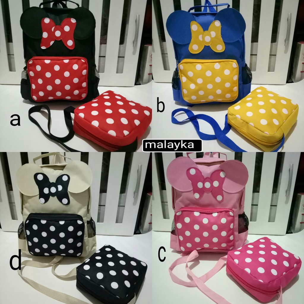 Tas Ransel Mickey Mouse Backpack Mickey Mouse Tas 2in1