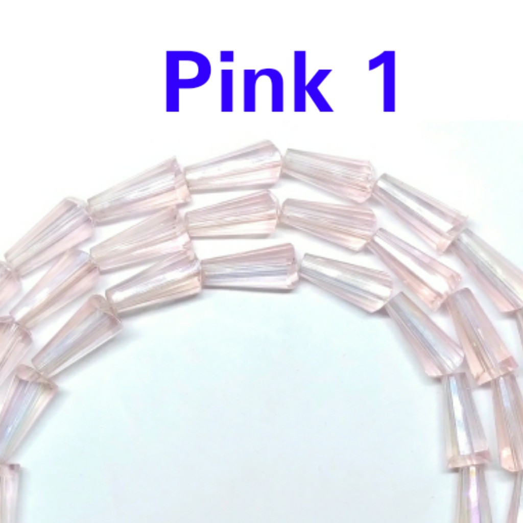 Manik / kristal lampion / tapak kuda 6mm biasa / pink / special