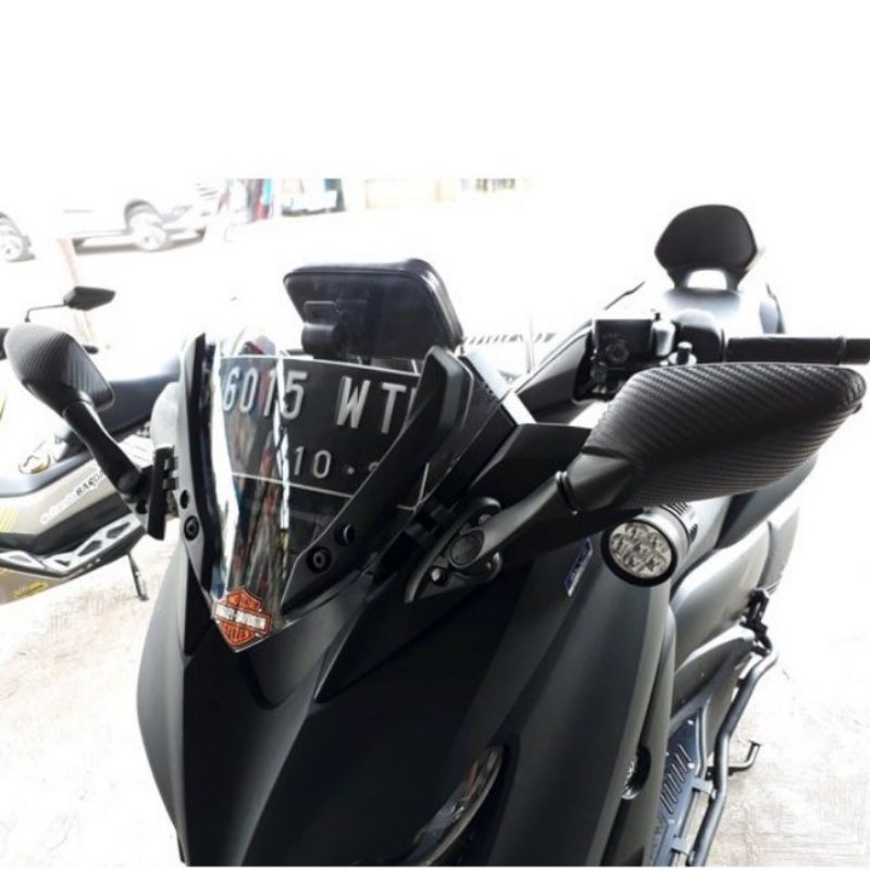 New Spion Yamaha Xmax Spion R25 Buat Xmax Paket Xmax Model R25 Nemo + Breket Serpo