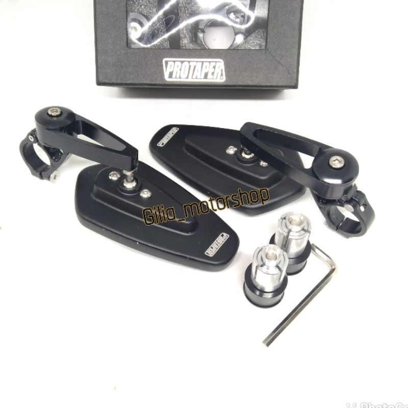 Spion Jalu Pentagon Original Jalu Oval Bar End Mirror Biru/putih Universal Lexi Aerox Nmax Scoopy Vario 150