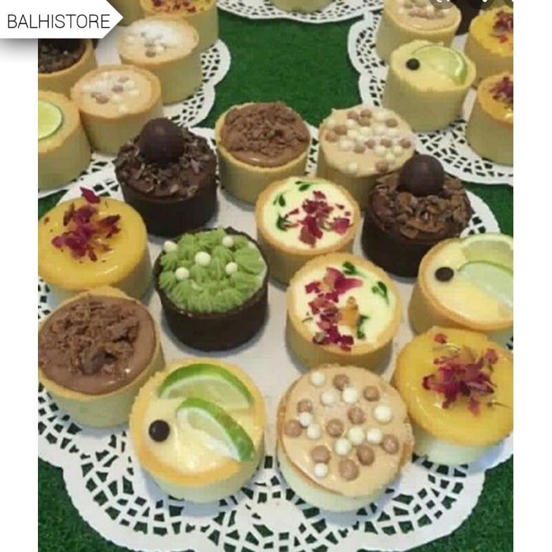 BLS03 12pcs Cetakan Kue Bulat Mini/ Cetakan Pai Biscoff Egg Tart / Loyang Kue Bulat Mini