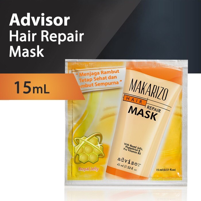 Makarizo Hair Repair Mask 45ml// Sachet 15ml ORIGINAL-BPOM