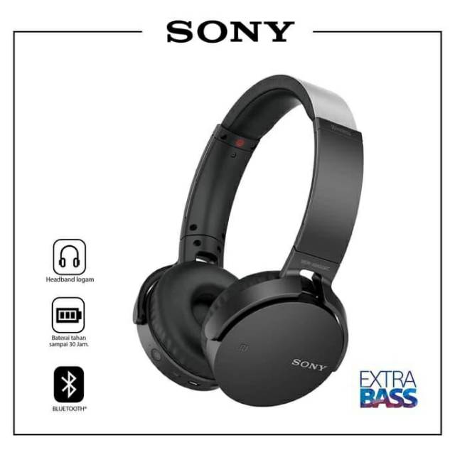 Sony MDR-XB650BT Extrabass Headphone Bluetooth Grs Resmi SONY