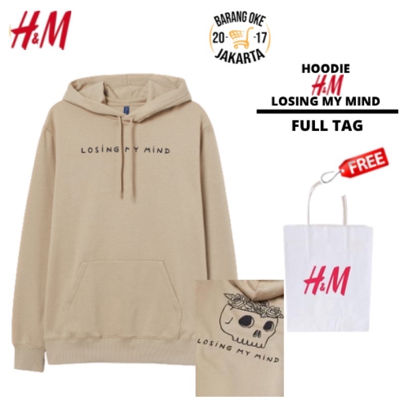COD 9.9 Hoodie Jaket Pria Wanita HNM Losing My Mind Sweater H&amp;M Unisex Cowok Cewek Full Tag