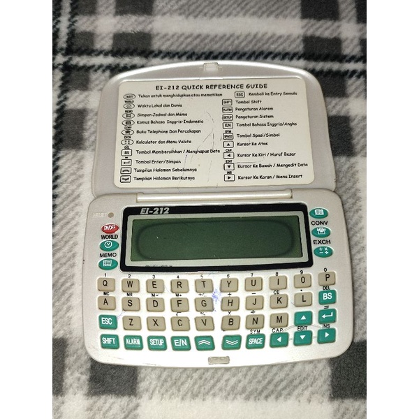 Kalkulator Sekaligus Kamus Elektronik ALFALINK Murah Preloved