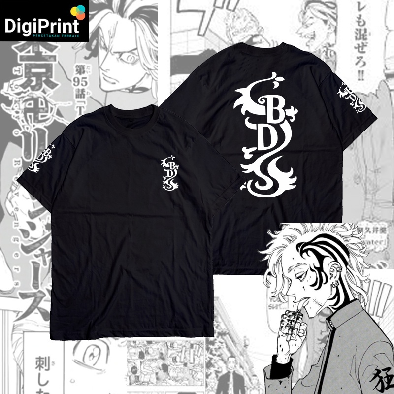 BAJU KAOS ANIME TOKYO REVENGER - BLACK DRAGON