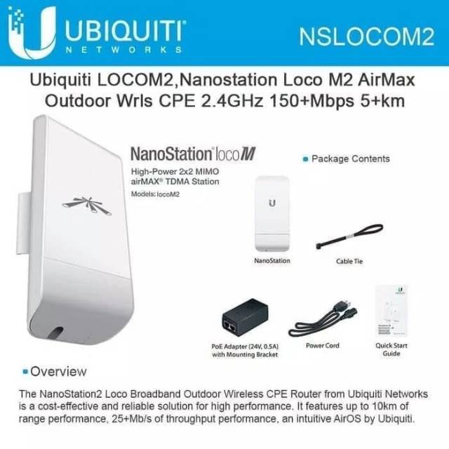 Ubiquiti ubnt Nano Station Nanostation LocoM2 Loco M2 Loco