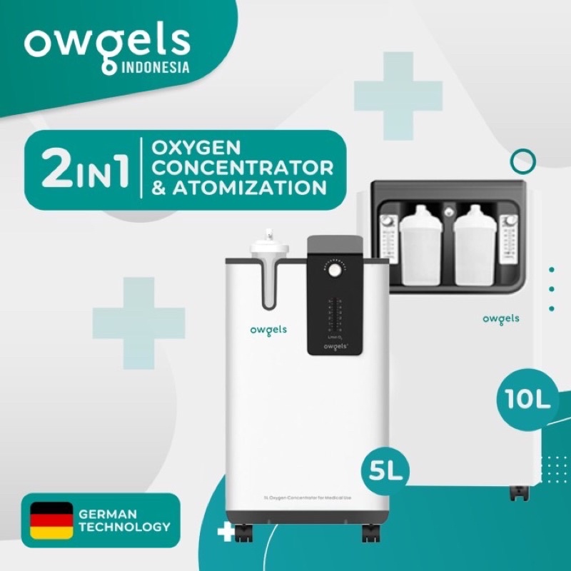 Owgels Oxygen Concentrator 5L & 10L / Pengganti Tabung Oksigen