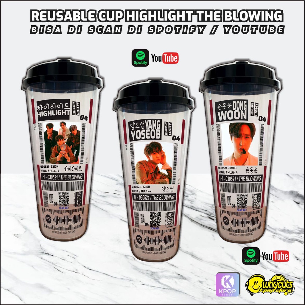 Reusable Cup Highlight // The Blowing // Bisa Scan di Spotify &amp; Youtube