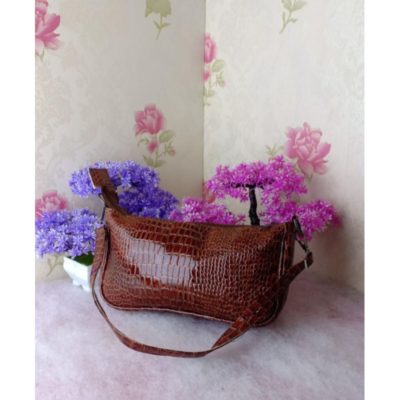 A-ZAHRA TAS BAHU MOTIF BUAYA KILAT / CROCO KILAT