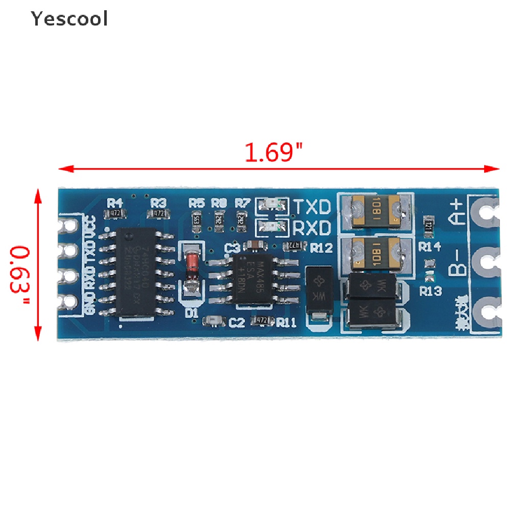 Yescool Modul Konverter serial port Ke RS485 RS485 Ke TTL Stabil