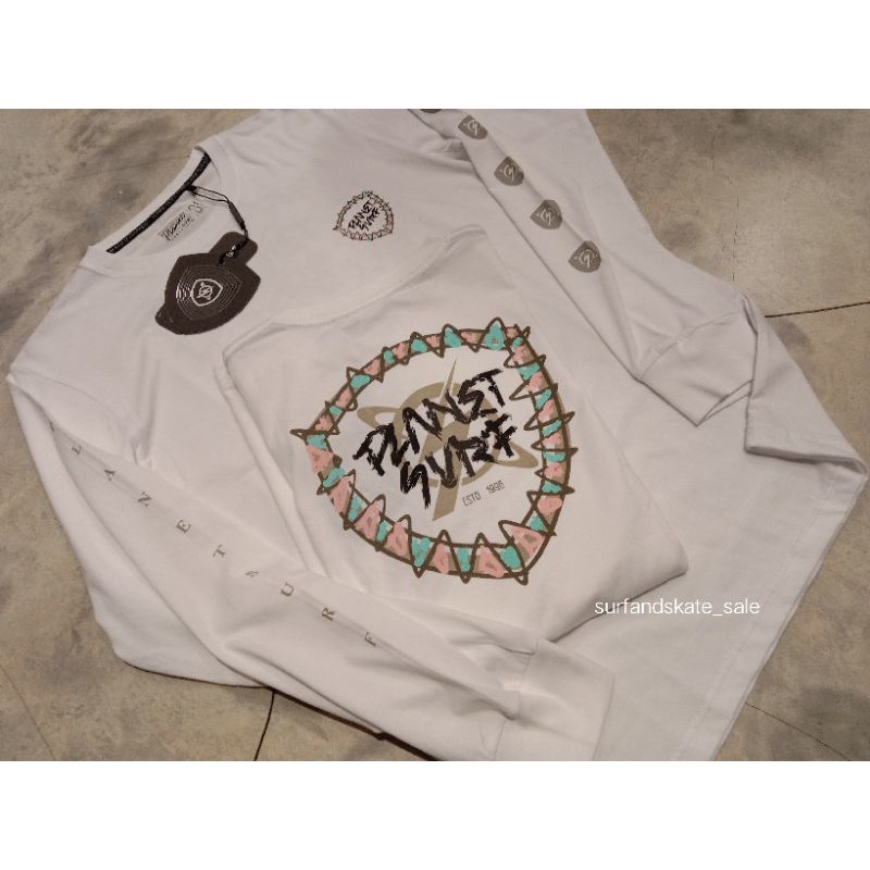 Kaos Planet Surf Original Lengan Panjang AUF 212E White