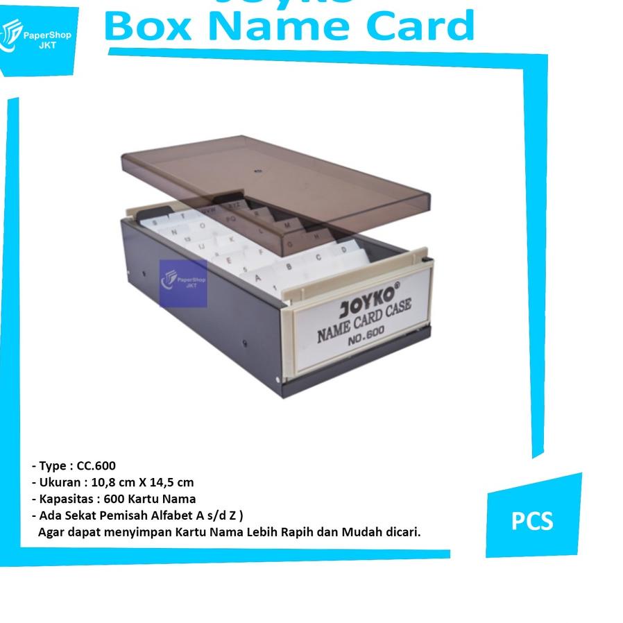

Big Sale|SQ26|JOYKO - Box Name Card Case 600 Kotak Kartu Nama - Pcs