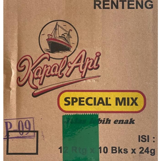 

Kopi Kapal Api Spesial Mix 1 Dus Isi 12 Renteng