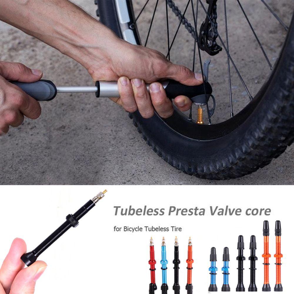 Lanfy Presta Valve 48mm Compatible Sealant Alloy Stem Aluminium Ultra-light Extender Valves