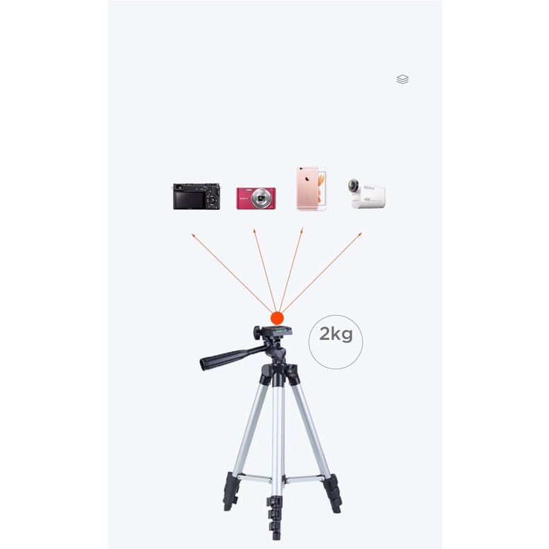 【33LV.ID】4 Model Paket Komplit Ringlight 26cm + Tripod 2,1 Meter Make Up Vlog Lampu Ringlight