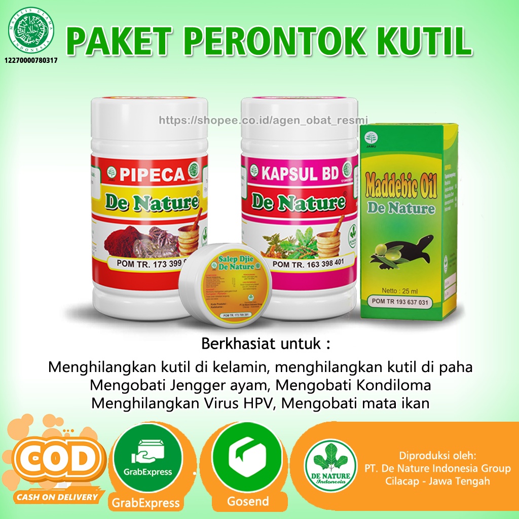 Obat Kutil Kelamin,Untuk Pria Dan Wanita 100% Original Dari De Nature PAKET Obat Herbal Kutil Kelami