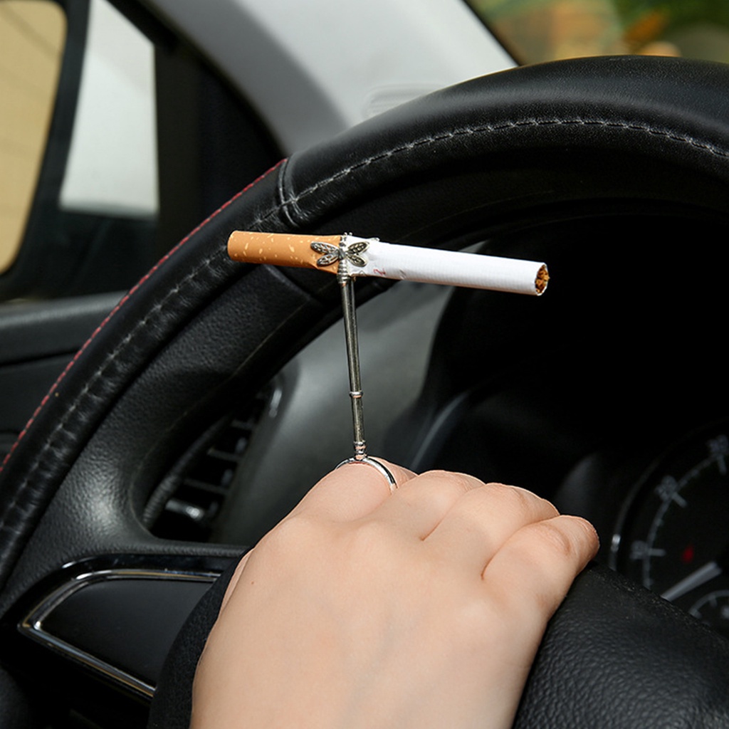 Hu Hu Hu Hu Hu Alat Bantu Pasang Kacamata♡ Cincin Holder Rokok Bentuk Capung Bahan Tembaga Warna Cerah Adjustable