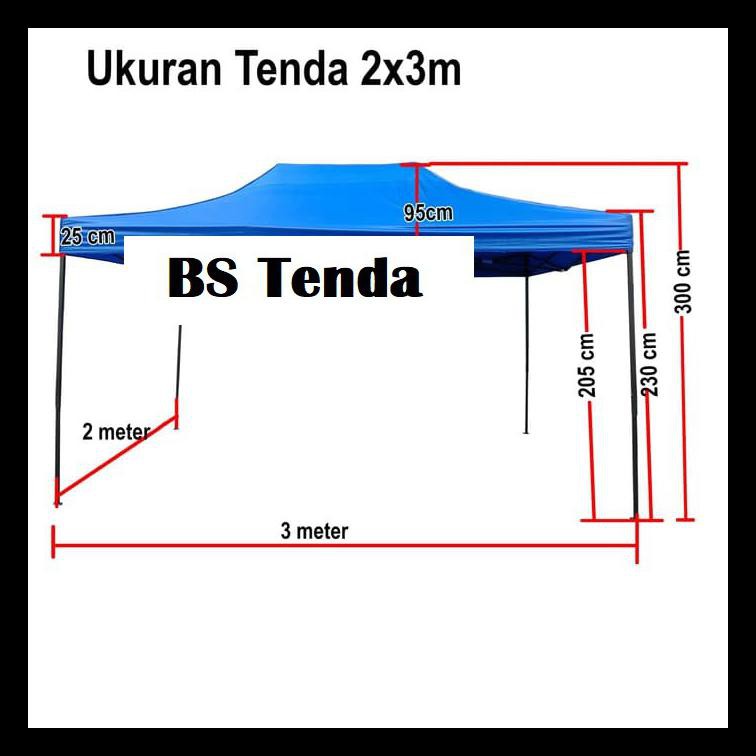 READY STOCK TENDA LIPAT 2X3 MURAH