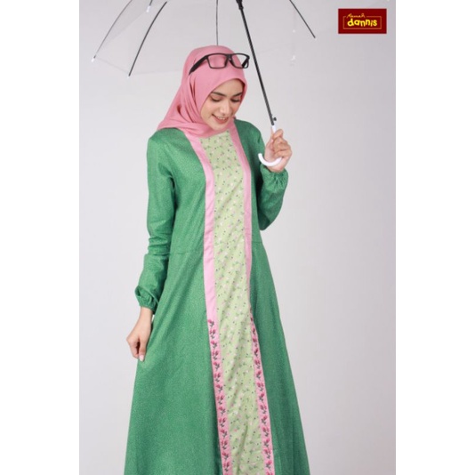 DANNIS GAMIS ABAYA DEWASA HIJAU (FREE MASKER)